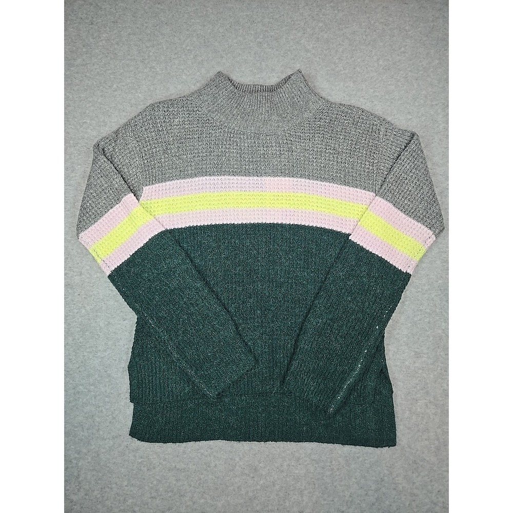 SO Girls Size Small Knit Sweater Shirt Cozy Mock Neck Long Sleeve Mint Green NWT